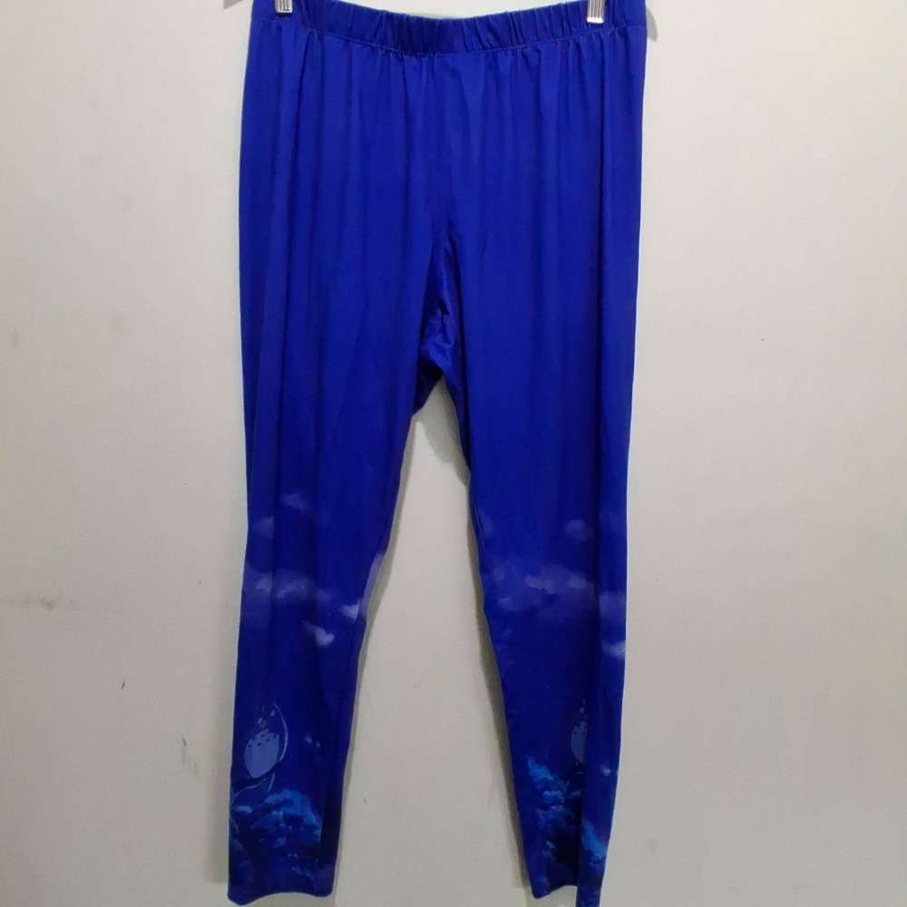 Her Universe My Neighbor Totoro Blue Graphic Leggings Studio Ghibli Size 2